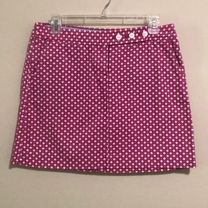 J.Crew Skirt Diamond Print Sailor Mini Pink SZ 8